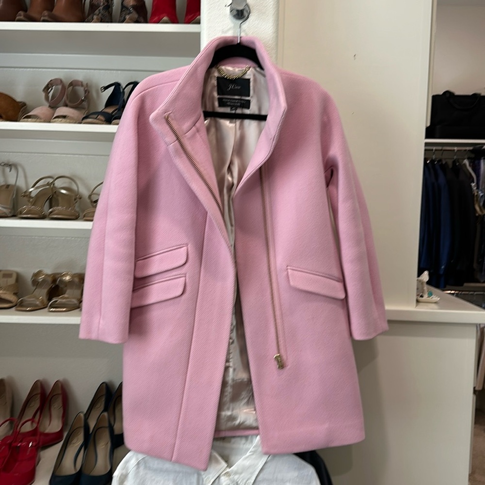 J. Crew pink coat